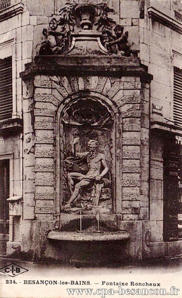 234. - BESANÇON-les-BAINS. - Fontaine Ronchaux